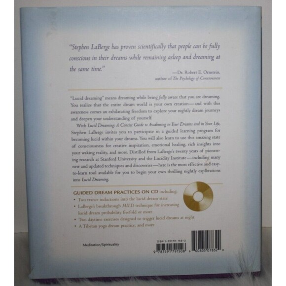 Lucid Dreaming [Book Only, CD is missing] , Laberge, Stephen Hardcover Book GUC - Picture 4 of 4